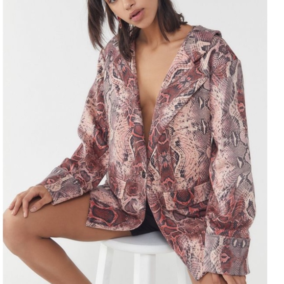 Urban Outfitters Jackets & Blazers - 💋Urban Outfitters snakeskin blazer NWOT, S